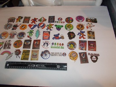 50 Different Grateful Dead Stickers, 60th Anniversary of the Grateful Dead 2025