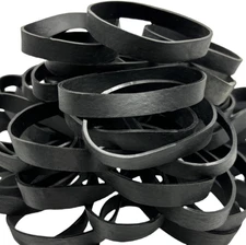 Tactical Rubber Bands Size #74 (3 1/2'' X 1/3''), 50 Pcs Black Thick Large Wide