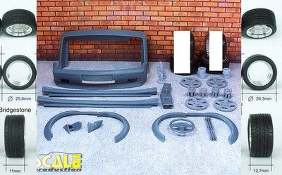 1/24 535 E34 Schnitzer S5 Silhouette with Bridgestone Tyres for Fujimi Kits