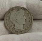 1915 D US Barber Silver Half 50c G (Cleaned)
