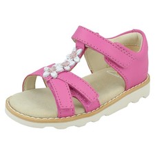 Image of Girls Clarks Crown Flower Casual Sandals