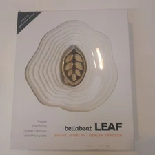 Bellabeat Leaf Nature Health Tracker Smart Jewelry Silver Wood Untested