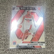 Panini 2024-25 Alexandre Sarr NBA Debut Rookie #254 Washington Wizards