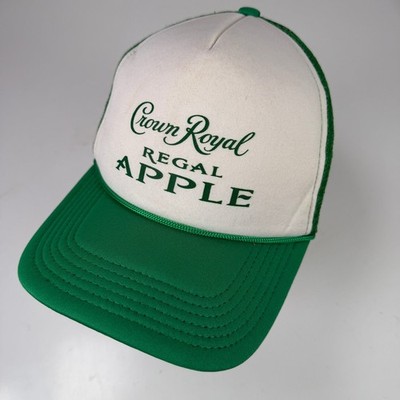 Crown Royal Trucker Cap Herren Verstellbar Grün Weiß Regal Apple