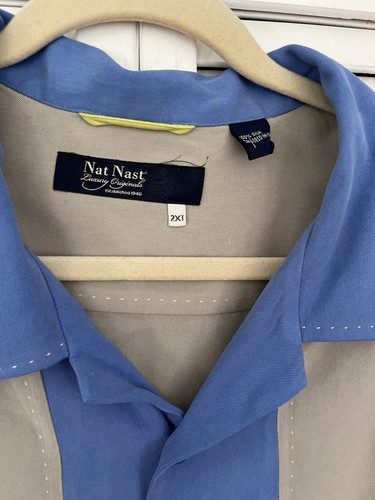 Nat Nest 100% Silk Button Up Shirt Sz 2XLT - Picture 2 of 5