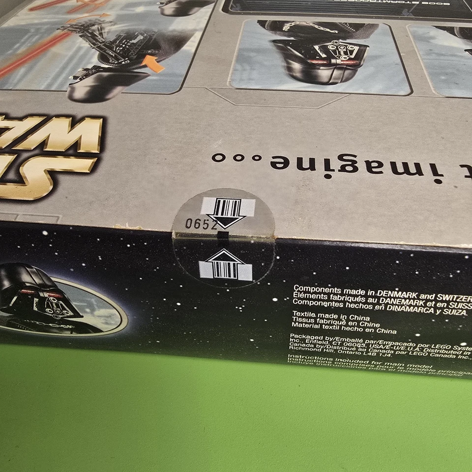 LEGO Star Wars: Darth Vader (8010) Technic New Sealed Box Vintage 2002 - Image 3 of 4