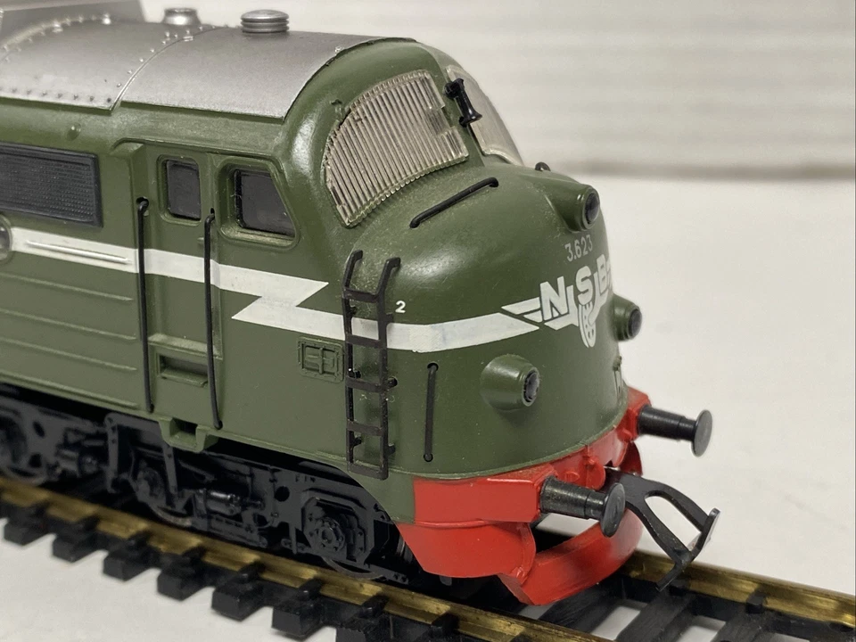 Märklin HO DC Power Diesel Diesellok Nohab NSB Light Licht Tested Vintage #3.623 - Image 2 of 4