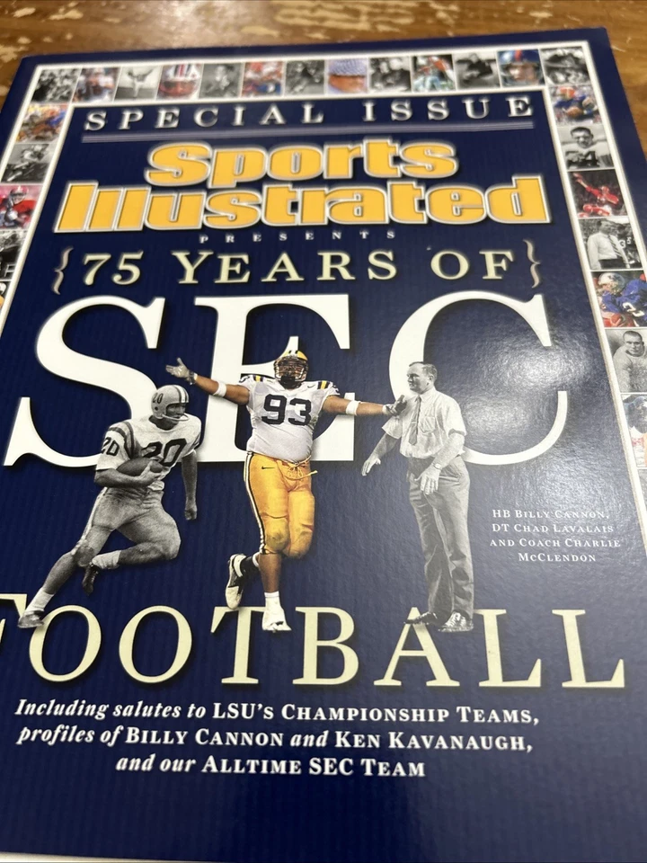 2007 - Sports Illustrated - 75 Years of SEC Football - LSU Cover - Billy Cannon Foto 2 de 3