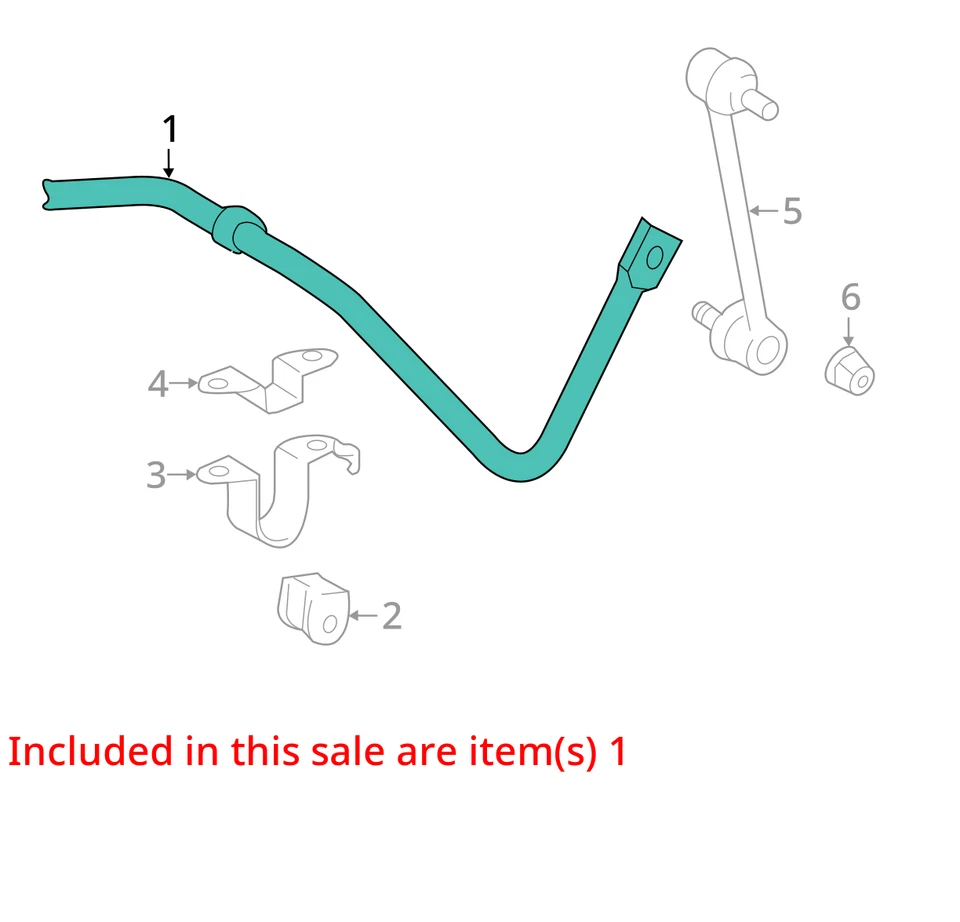 Barra estabilizadora trasera Toyota Camry 2015 tracción delantera fabricante de equipos originales 131 k millas - LKQ391759070 Foto 4 de 4