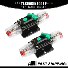 Piece of 2 DC 12V- 48V 10Amp Car Circuit Breaker with Fuse Holder Protector