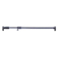 Tension Shower Window Curtain Rod Extendable Metal Rail 25.4mm Grey 50.8-79.9