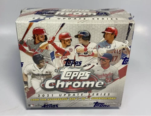 2021 Topps Chrome Update Baseball Factory Sealed Mega Box! AUTOs?!!?