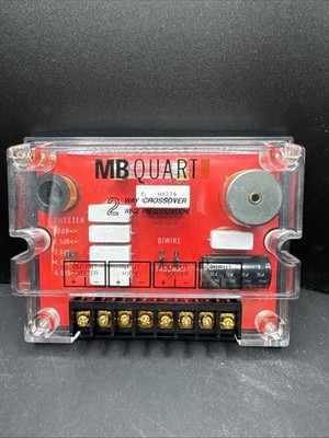 MB QUART 2 Way Crossover PXD 216 HIGH QUALITY SOUND for Car Speakers- RED