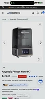ANYCUBIC Photon Mono M7 LCD Resin 3D Printer Touchscreen UV 3D Printing