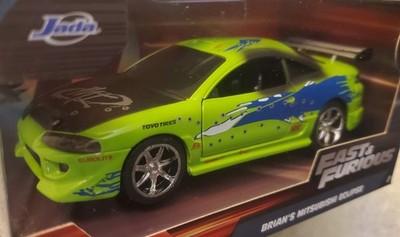 Jada Toys BRIAN'S MITSUBISHI ECLIPSE, Green, Fast & Furious