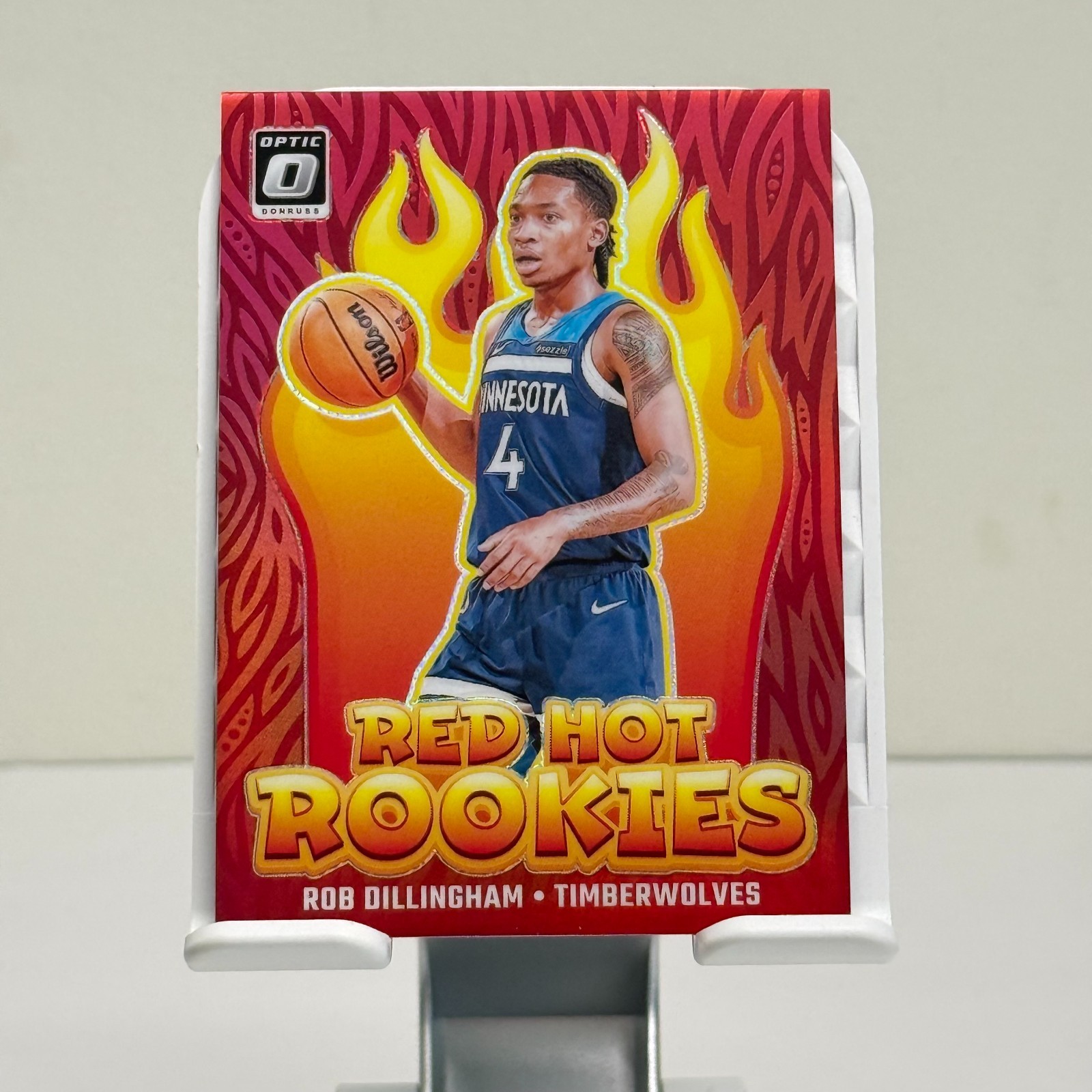 2024-25 Panini Optic Rob Dillingham Red Hot Rookies Red /99
