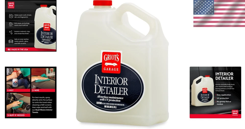 Large 1 Gallon Interior Cleaner - Streak-Free, UV Safe, with Citrus Freshness - Image 2 of 4