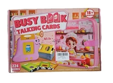 NEW Busy Book W/Talking Cards Travel Kids Learning Educational Toy 18+ Months