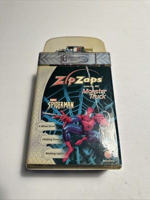 ZipZaps Micro RC Monster Truck Marvel Spiderman Radioshack 2004 IN BOX NEW 
