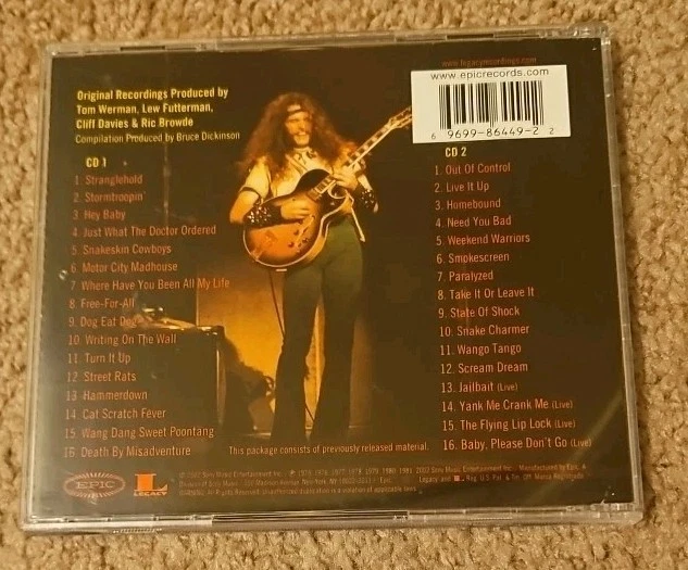 The Ultimate Ted Nugent by Ted Nugent CD 2002 2-Disc Epic E2K86449 - Image 2 of 4
