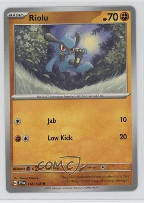 Riolu Pokemon Scarlet & Violet Base Set SV1 #112