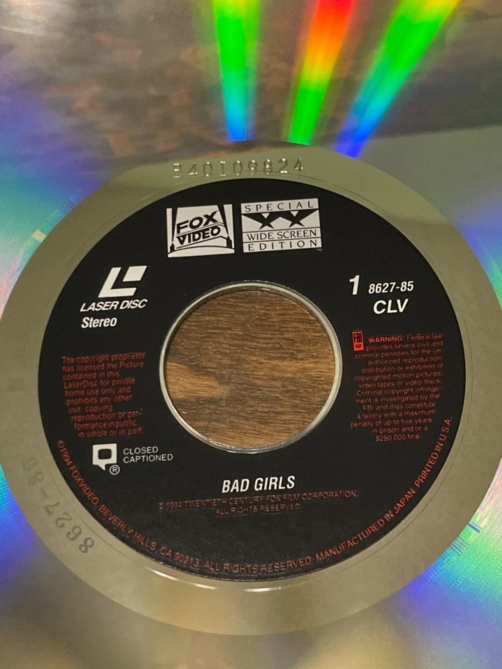 Bad Girls Vintage Laserdisc Drew Barrymore 1994 Widescreen Edition Film Video - Image 3 of 4
