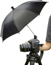 Large Camera Umbrella Hot Shoe for Rain Sun 19Inch, DSLR Camera Rain Cover Shade