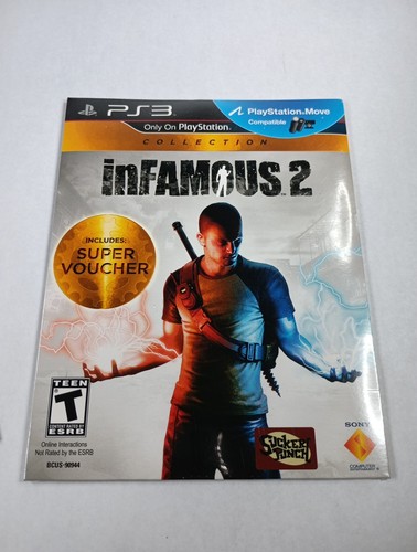 Nuevo inFamous Collection Lote 1 y 2 PS3 (Sony PlayStation 3) Funda No En Venta - Imagen 4 de 4