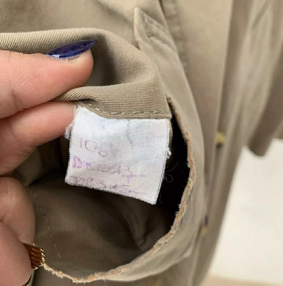 R.E.D. Gabardina para mujer Valentino doble botonadura talla L hecha en Italia #Z32 Foto 4 de 4