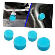 Car A/C Charging Valve Caps, Leakproof R134a Air Conditioning System 4PCS