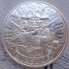 1 oz. BLACKBEARD Queen Anne's Revenge Pirate Series #1 UHR round.999 fine silver