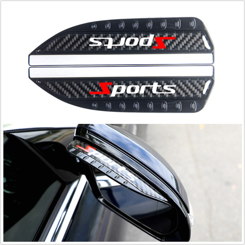 2x Acessório de Capa de Proteção para Espelho Retrovisor Carro Sombra Chuva Protetor Lateral - Imagem 2 de 4