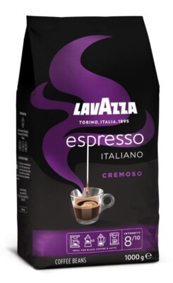 LAVAZZA Espresso Italiano Cremoso Coffee Beans 1000g / 1kg / 35.3oz