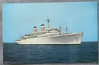 SS Constitution American Export Lines Sunliner VTG Postcard from Morocco 1962