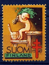 FINLAND 1949 Christmas Seal . Mint Never Hinged