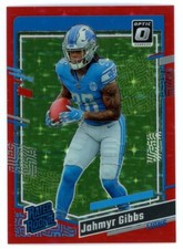 NFL 2023 Panini Donruss Optic Red Stars Jahmyr Gibbs #236 [Rated Rookie]