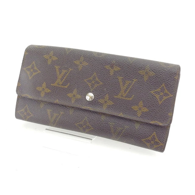 Cartera Louis Vuitton Cartera Larga Monograma Marrón Mujer Auténtica Usada  Y4283