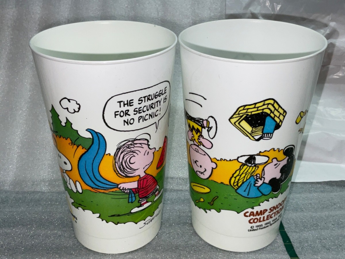 McDonald's Camp Snoopy Collection Plastic Promo Cup 1983 Charlie