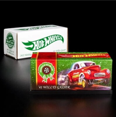 2022 Hot Wheels RLC Exclusive '41 Willys Gasser Holiday Car IN