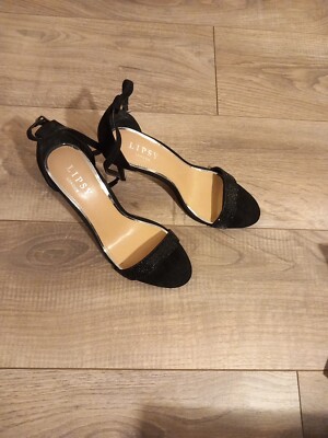 Ladies Black Sandals Lipsy) Size UK