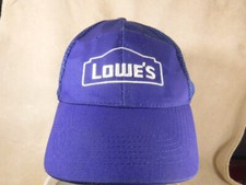 Lowes Hardware Mesh Back Blue Employee Hat Cap