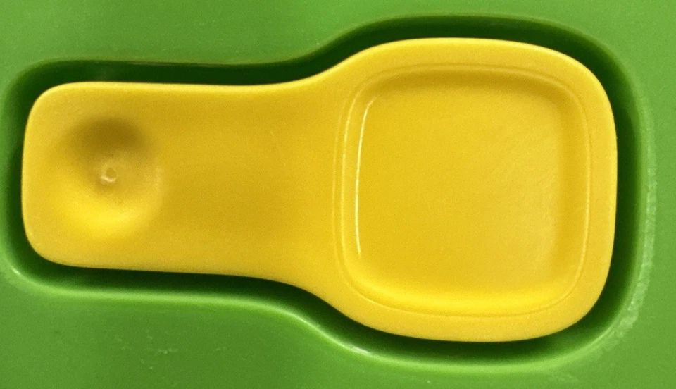 Vintage Tupperware Crystalwave Ezywave 1 L ciotola rettangolare per microonde verde brillante US - Immagine 2 di 4