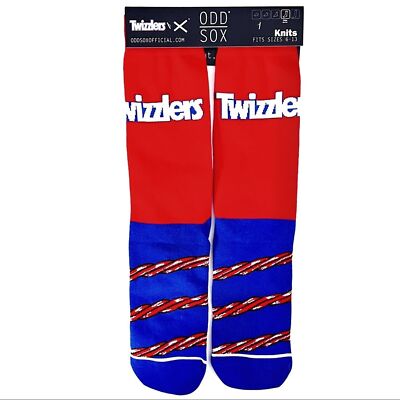 Odd Sox Twizzlers Candy Crew Socks Mens Womens Red Novelty Gift