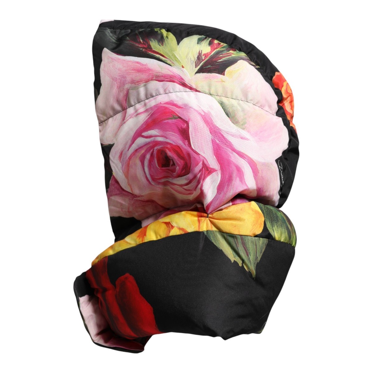 Dolce & Gabbana Black Floral Print Whole Head Wrap Hat Dolce & Gabbana Black Floral Print Whole Head Wrap Hat main image 3