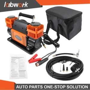 Labwork Dual Cylinder 12V En dehors des routes Air Pompe à compresseur pour 4x4 Véhicule & RV
