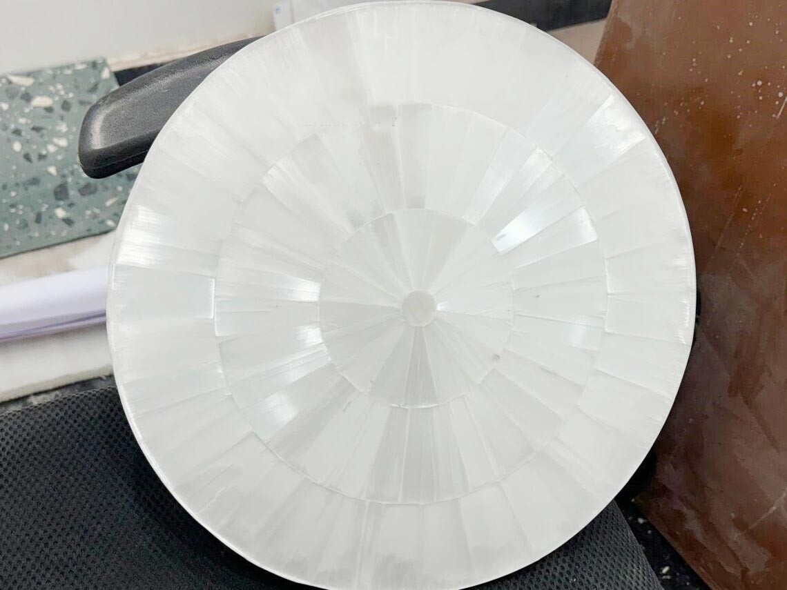 Selenite Coffee Center Table Top, Selenite Stone Kitchen Dining Table Home Decor