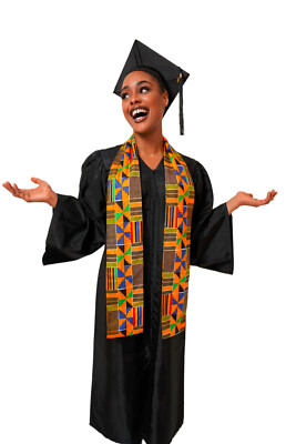 Kente African Print Graduation Stole/Sash DP4075S | eBay
