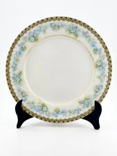 HAVILAND Limoges Blue & White Salad Plate 