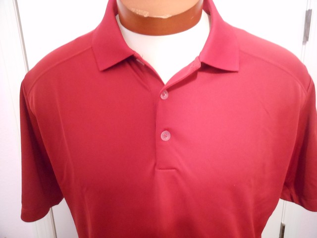 nike maroon golf polo