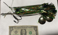 1 ct. RAPTOR TAIL SPIN 13" .062 wire GIANT musky lures Muskie baits bucktail